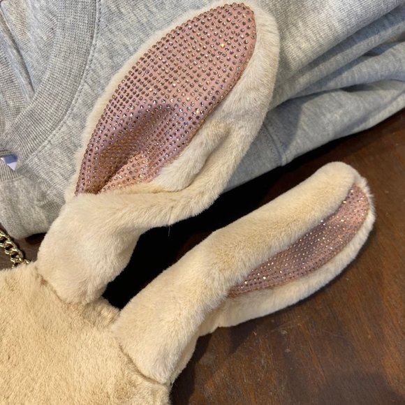 Kate Spade Bunny Rabbit Faux Fur Crossbody Bag K5504 - Picture 4 of 14